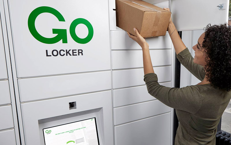 Woman Using GoLocker